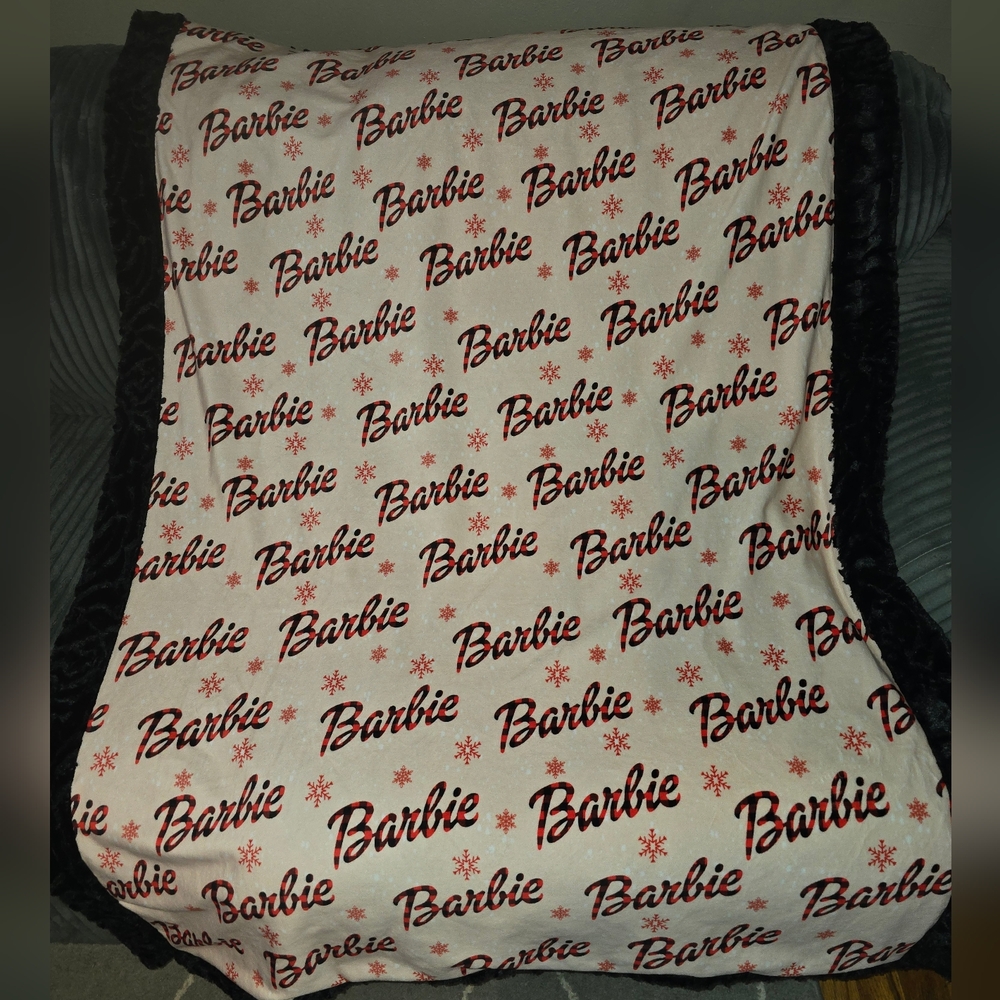 Christmas Holiday Barbie Blanket 🎄❤️